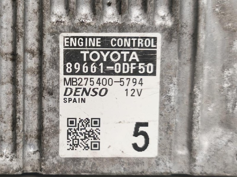 Centralina Iniezione 89661-0DF50 Toyota Yaris IV 2012