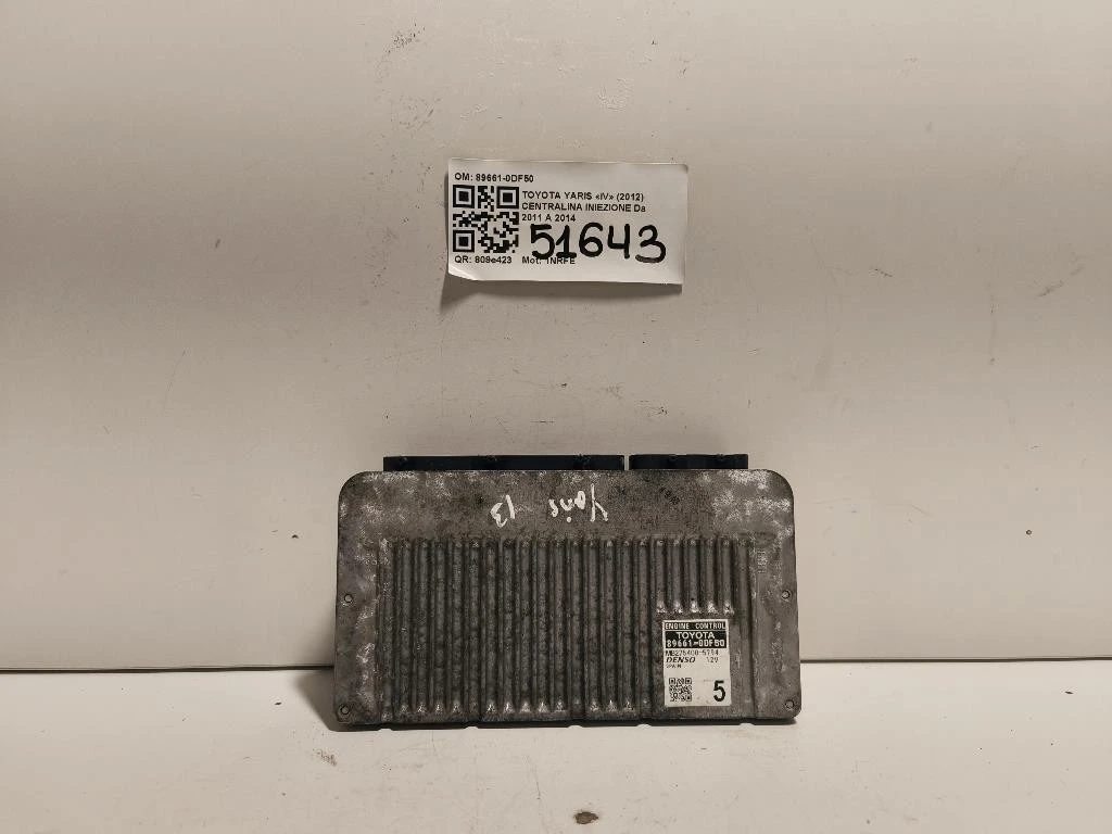 Centralina Iniezione 89661-0DF50 Toyota Yaris IV 2012