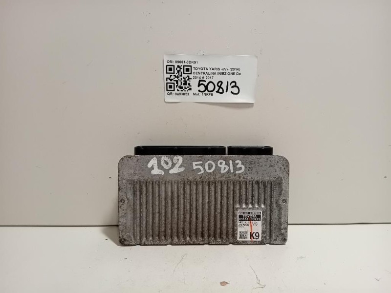 Centralina Iniezione 89661-0DK91 Toyota Yaris IV 2014