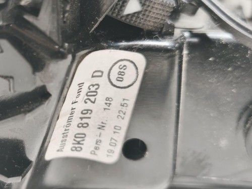 Griglia Condotto ARIA Console Centrale POST POST 8K0819203 Audi A4 8ED Avant 2005