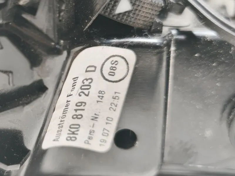 Griglia Condotto ARIA Console Centrale POST POST 8K0819203 Audi A4 8ED Avant 2005