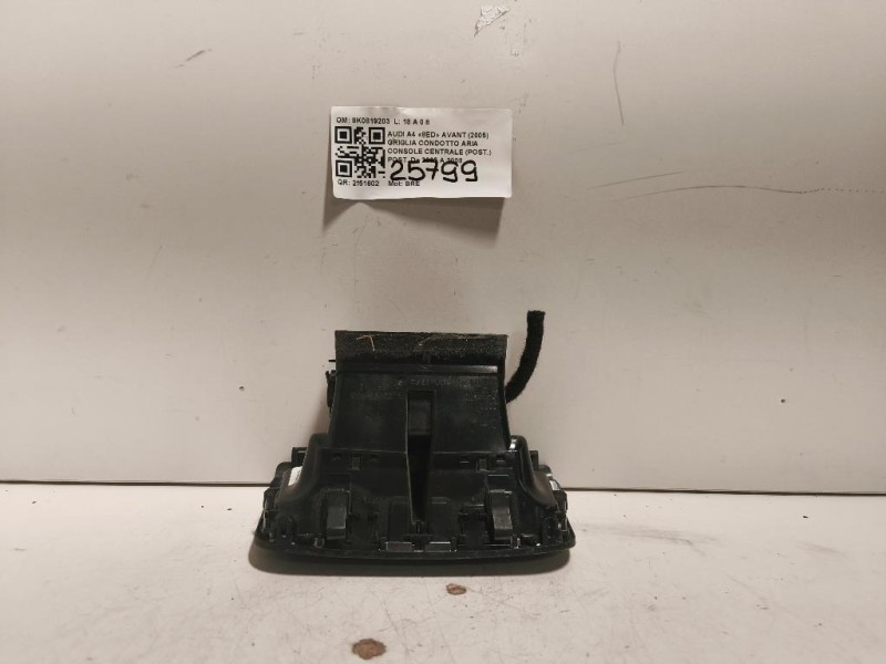 Griglia Condotto ARIA Console Centrale POST POST 8K0819203 Audi A4 8ED Avant 2005