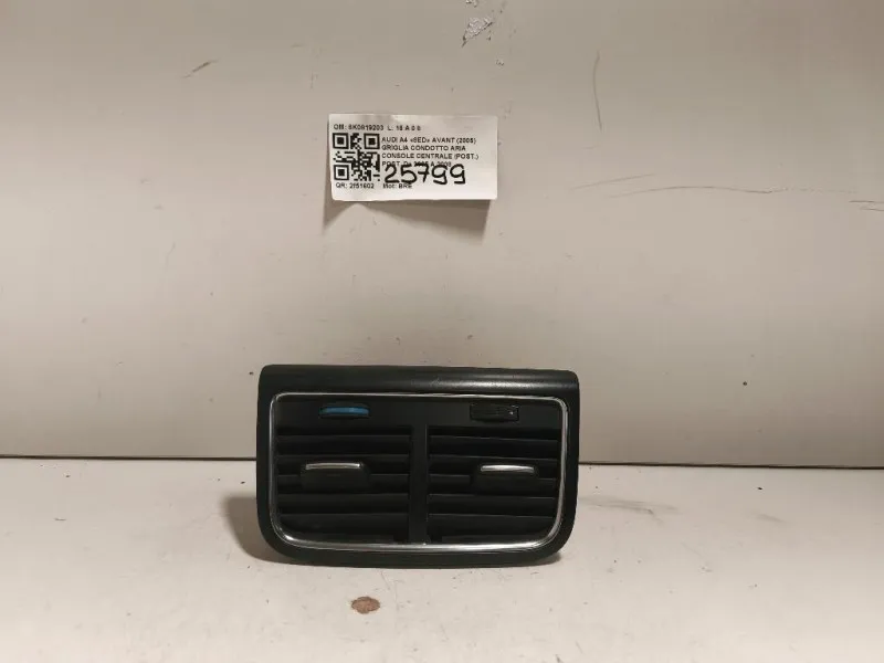Griglia Condotto ARIA Console Centrale POST POST 8K0819203 Audi A4 8ED Avant 2005