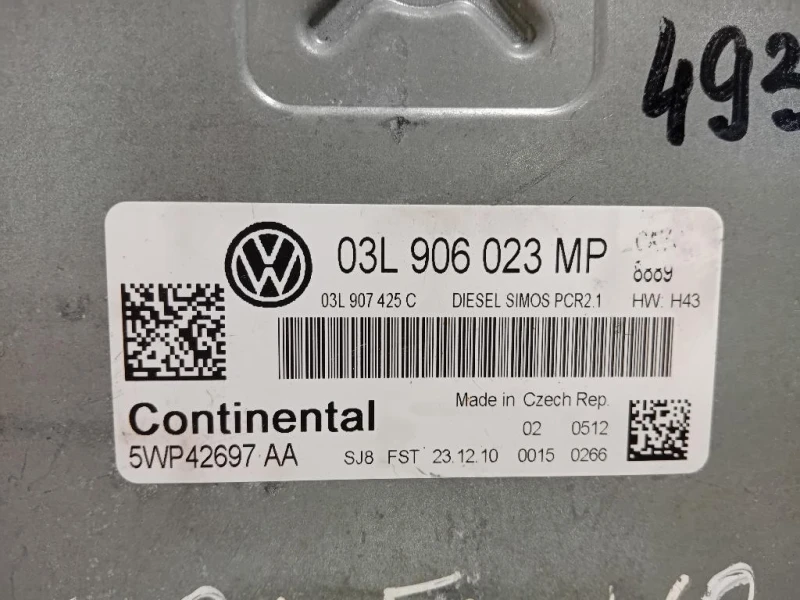 Centralina Iniezione 03L906023 MP Volkswagen GOLF VI 2009