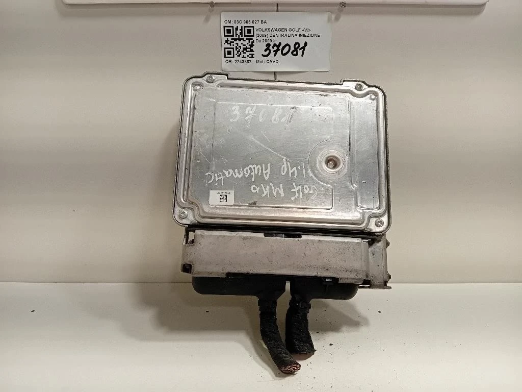 Centralina Iniezione 03C906027BA 0261S05812 Volkswagen GOLF VI 2009