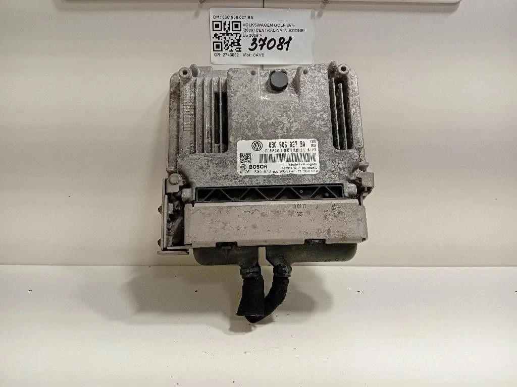 Centralina Iniezione 03C906027BA 0261S05812 Volkswagen GOLF VI 2009