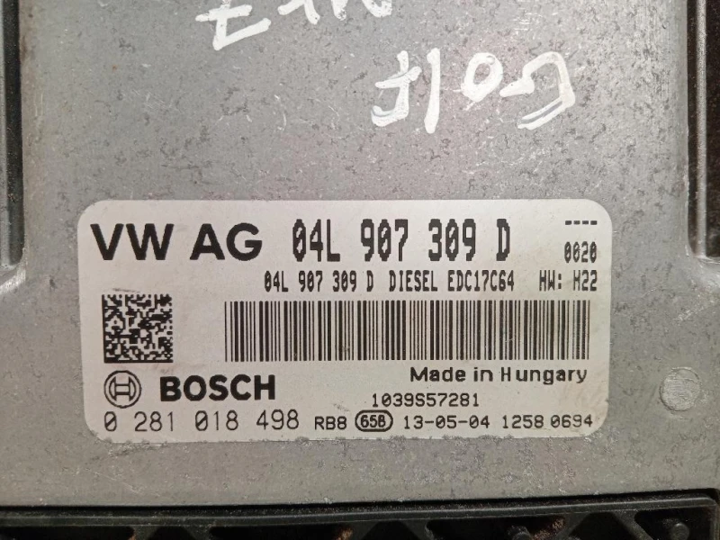 Centralina Iniezione 04L907309D 0281018498 Volkswagen GOLF VI 2009