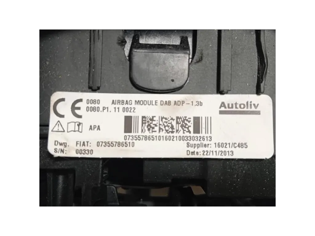 Air-bag Guidatore 07355786510 Fiat 500L 2013