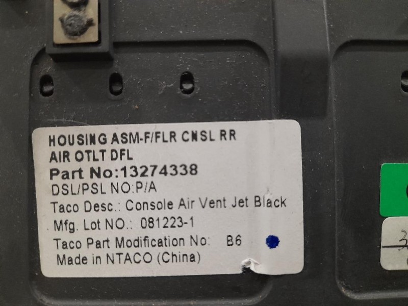 Griglia Condotto ARIA Console Centrale POST POST 13274338 Opel Insignia A 2009