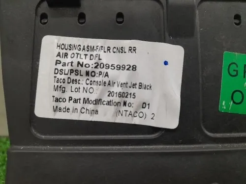 Griglia Condotto ARIA Console Centrale POST POST 20959928 Opel Insignia A 2009