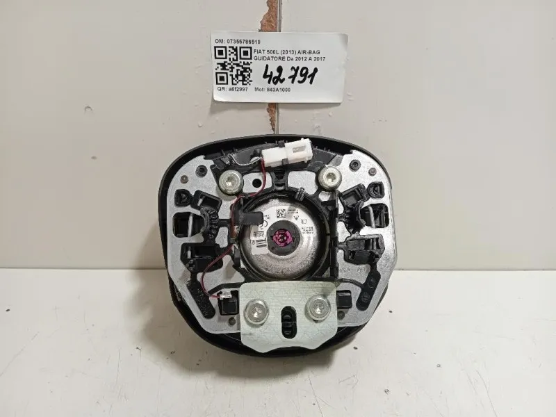 Air-bag Guidatore 07355786510 Fiat 500L 2013