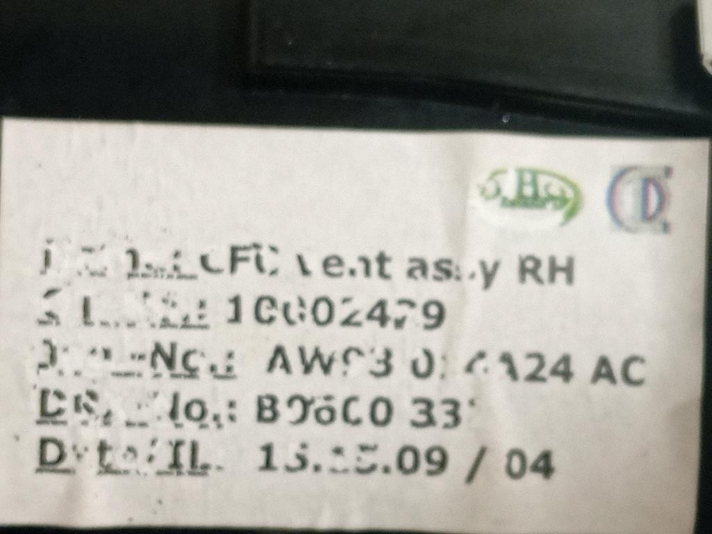 Griglia Condotto ARIA Console Centrale POST POST DX AW93-014A24-AC Jaguar XJ6 III 2003