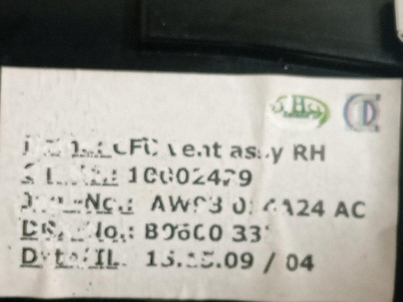 Griglia Condotto ARIA Console Centrale POST POST DX AW93-014A24-AC Jaguar XJ6 III 2003