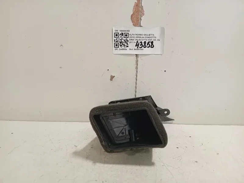 Griglia Condotto ARIA Cruscotto ANT DX 156088352 Alfa Romeo Giulietta 2010