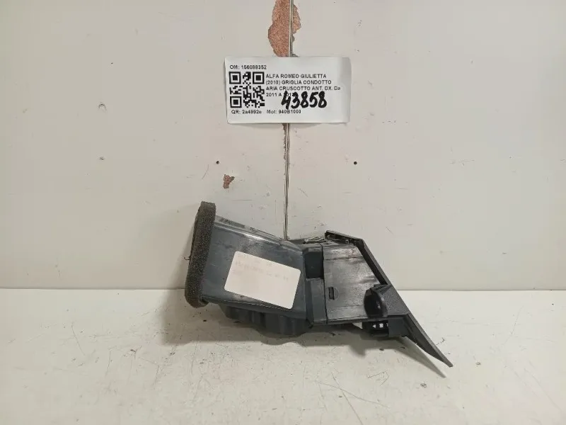 Griglia Condotto ARIA Cruscotto ANT DX 156088352 Alfa Romeo Giulietta 2010