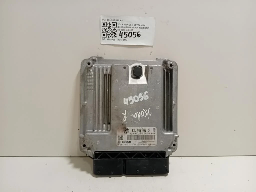 Centralina Iniezione 03L 906 022 KF Volkswagen Jetta III 2006