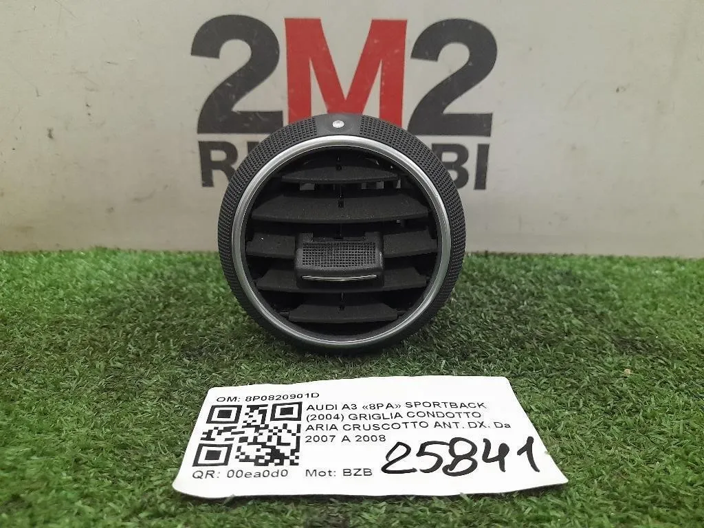 Griglia Condotto ARIA Cruscotto ANT DX 8P0820901D Audi A3 8PA Sportback 2004