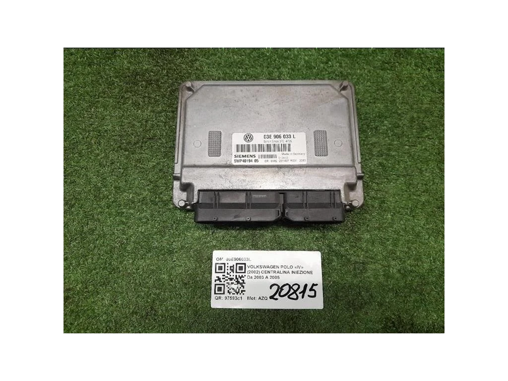 Centralina Iniezione 03E906033L Volkswagen POLO IV 2002
