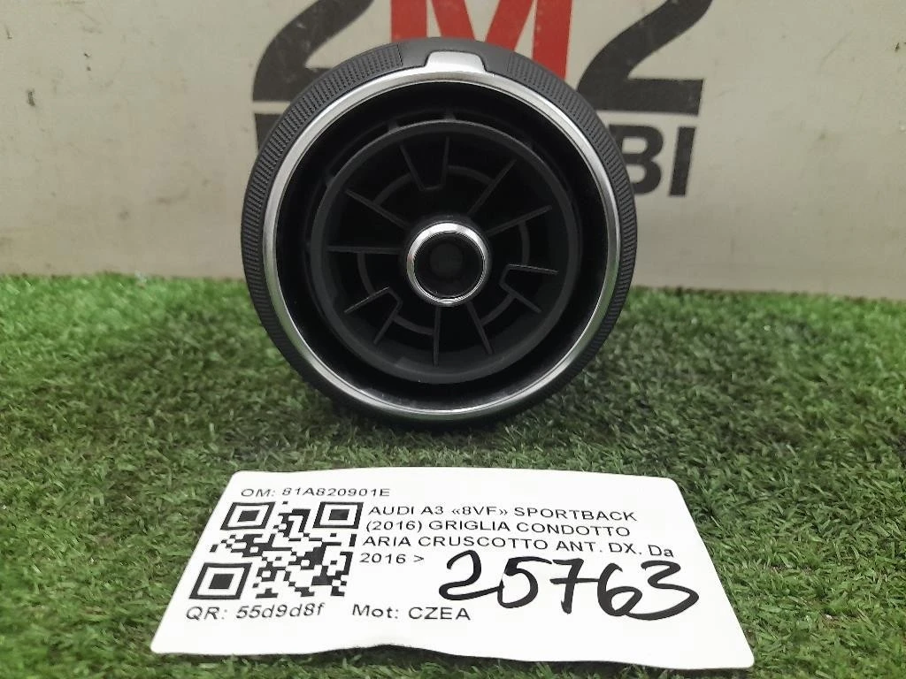 Griglia Condotto ARIA Cruscotto ANT DX 81A820901E Audi A3 8VF Sportback 2016