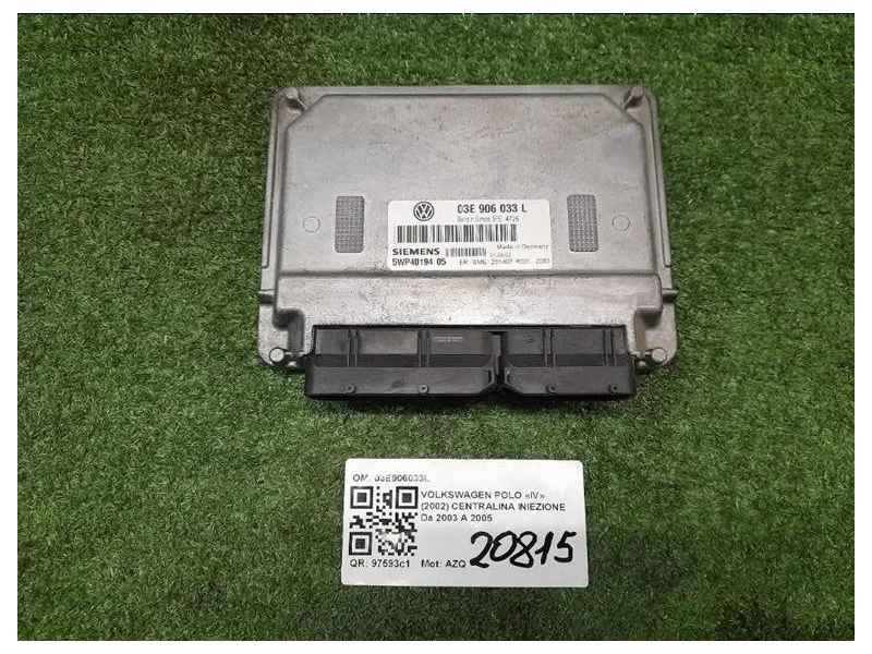 Centralina Iniezione 03E906033L Volkswagen POLO IV 2002