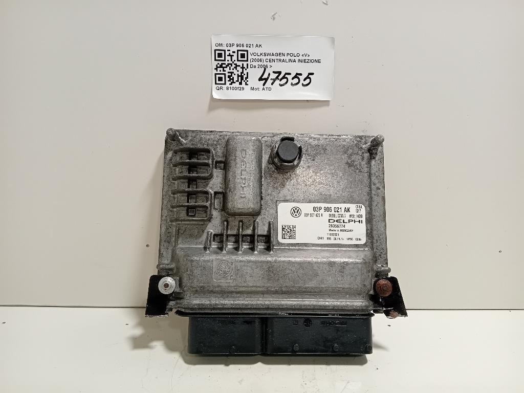 Centralina Iniezione 03P 906 021 AK Volkswagen POLO V 2006