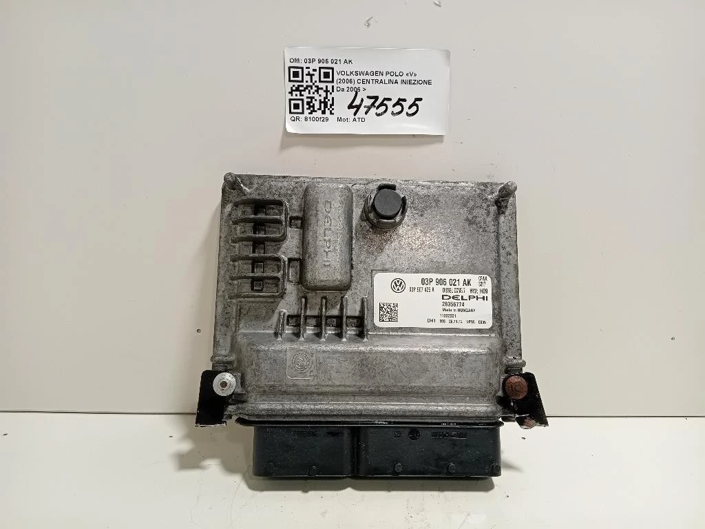 Centralina Iniezione 03P 906 021 AK Volkswagen POLO V 2006