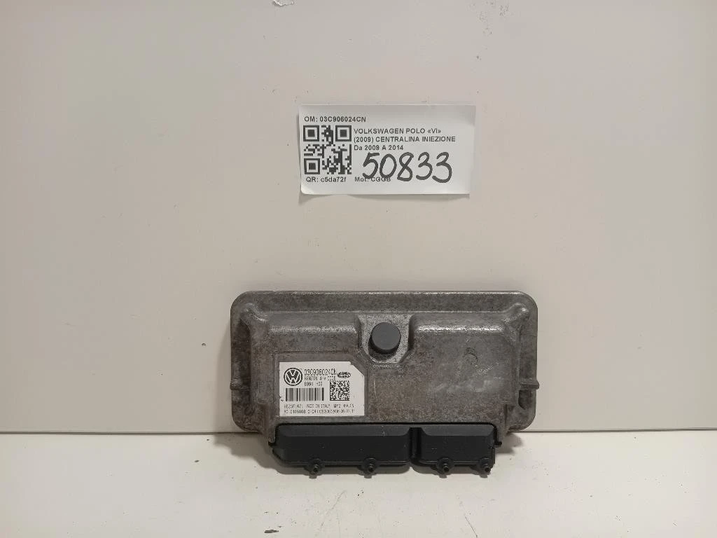 Centralina Iniezione 03C906024CN Volkswagen POLO VI 2009