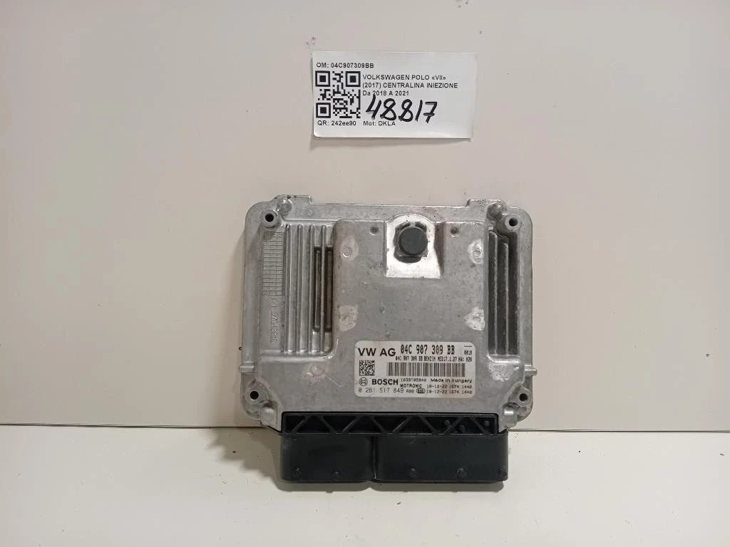 Centralina Iniezione 04C907309BB Volkswagen POLO VII 2017