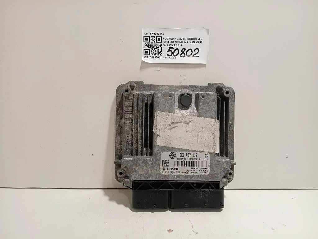 Centralina Iniezione 5K0907115 Volkswagen Scirocco III 2009