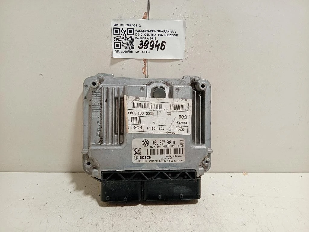 Centralina Iniezione 03L 907 309 Q Volkswagen Sharan IV 2010