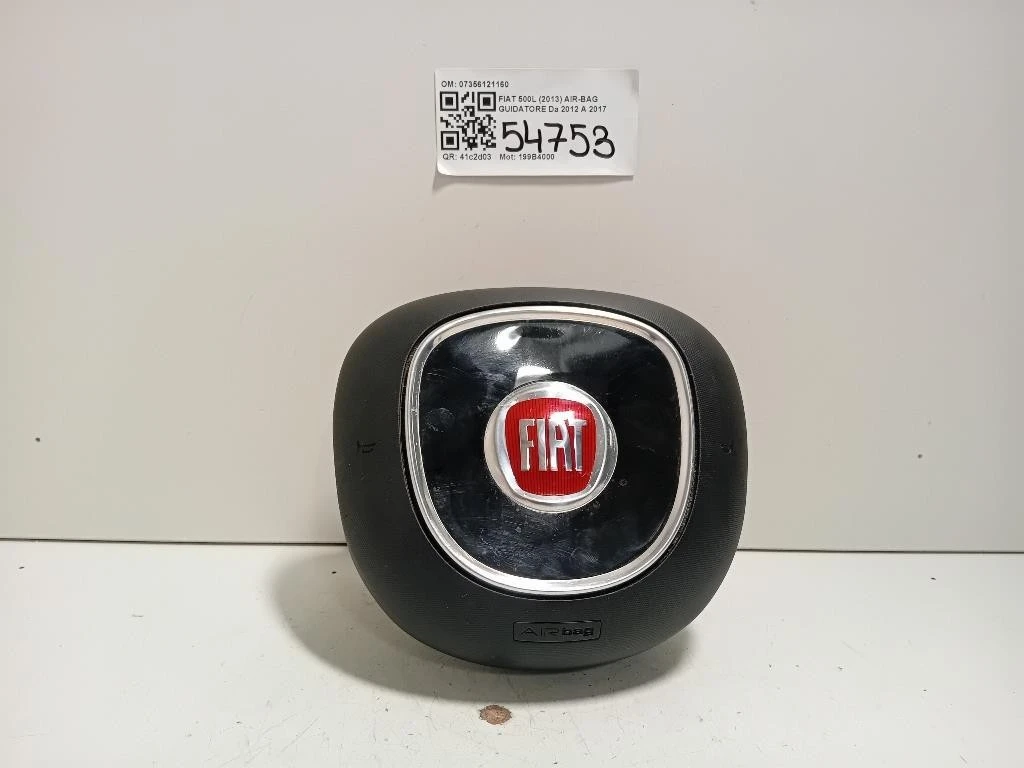Air-bag Guidatore 07356121160 Fiat 500L 2013