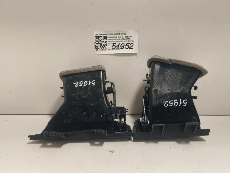 Griglia Condotto ARIA Cruscotto ANT DX F3916688711F591668813 DX+SX Bmw Serie 5 F10 Berlina 2012