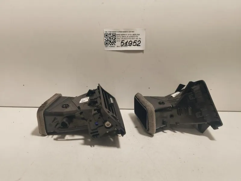 Griglia Condotto ARIA Cruscotto ANT DX F3916688711F591668813 DX+SX Bmw Serie 5 F10 Berlina 2012