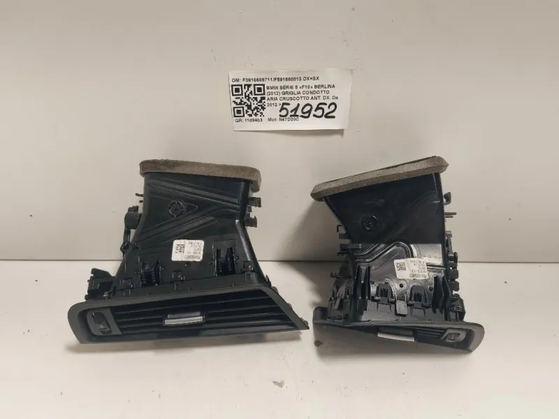 Griglia Condotto ARIA Cruscotto ANT DX F3916688711F591668813 DX+SX Bmw Serie 5 F10 Berlina 2012