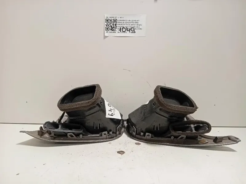 Griglia Condotto ARIA Cruscotto ANT DX 96853127 Citroen C3 III 2016