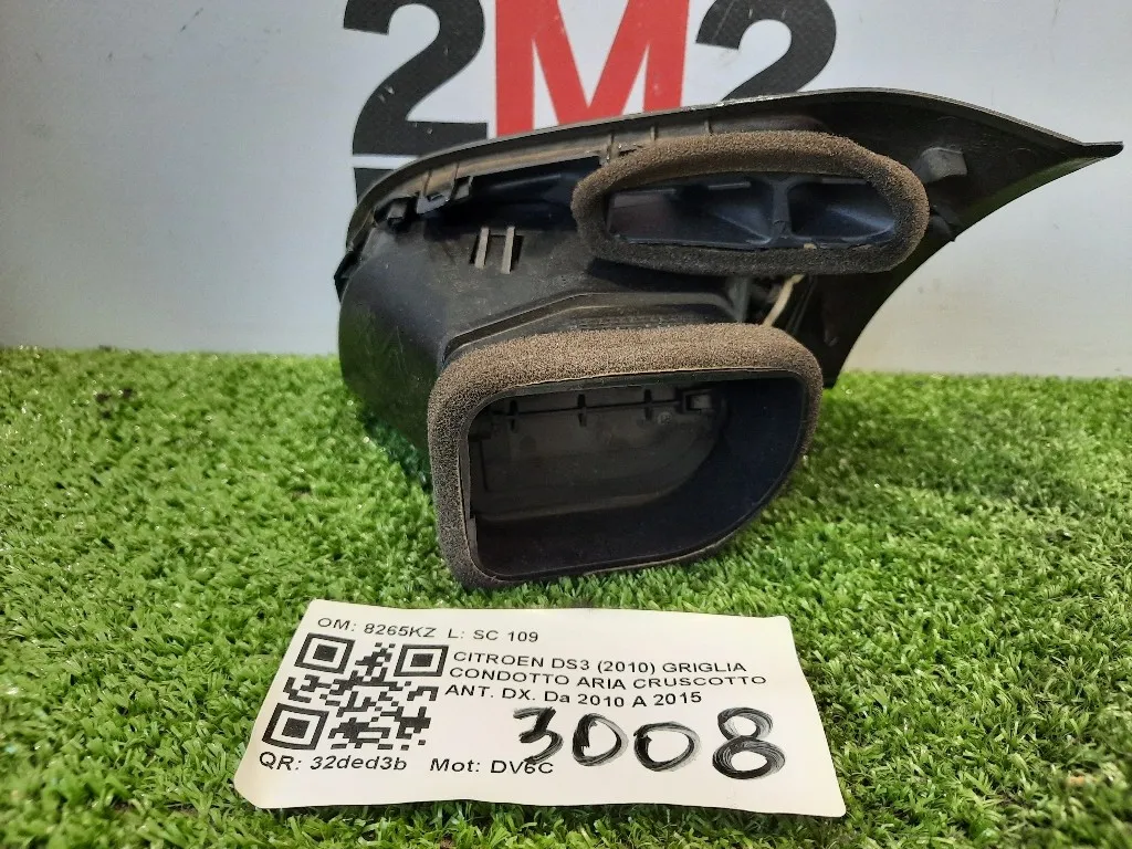 Griglia Condotto ARIA Cruscotto ANT DX 8265KZ Citroen DS3 2010