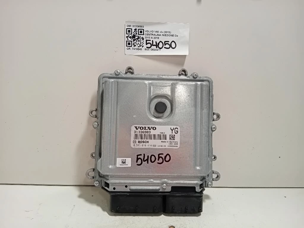 Centralina Iniezione 31336983 Volvo V60 I 2013