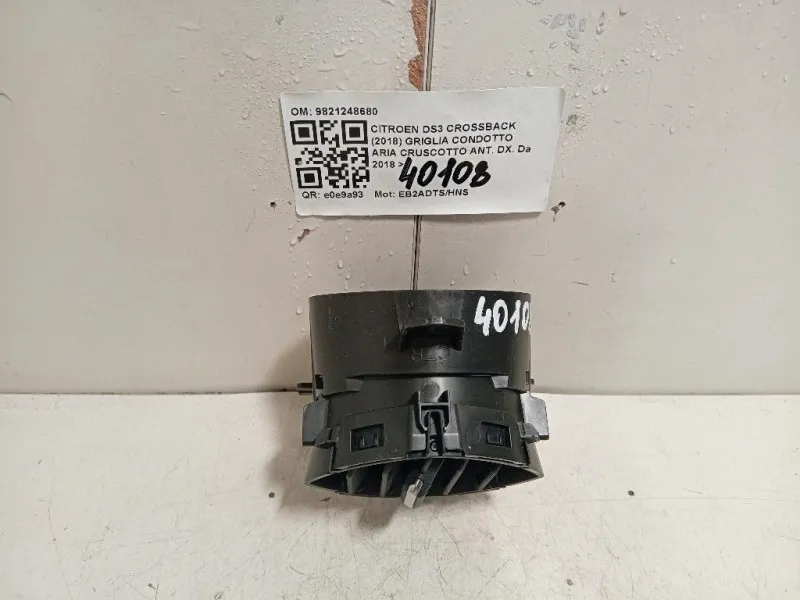 Griglia Condotto ARIA Cruscotto ANT DX 9821248680 Citroen DS3 Crossback 2018