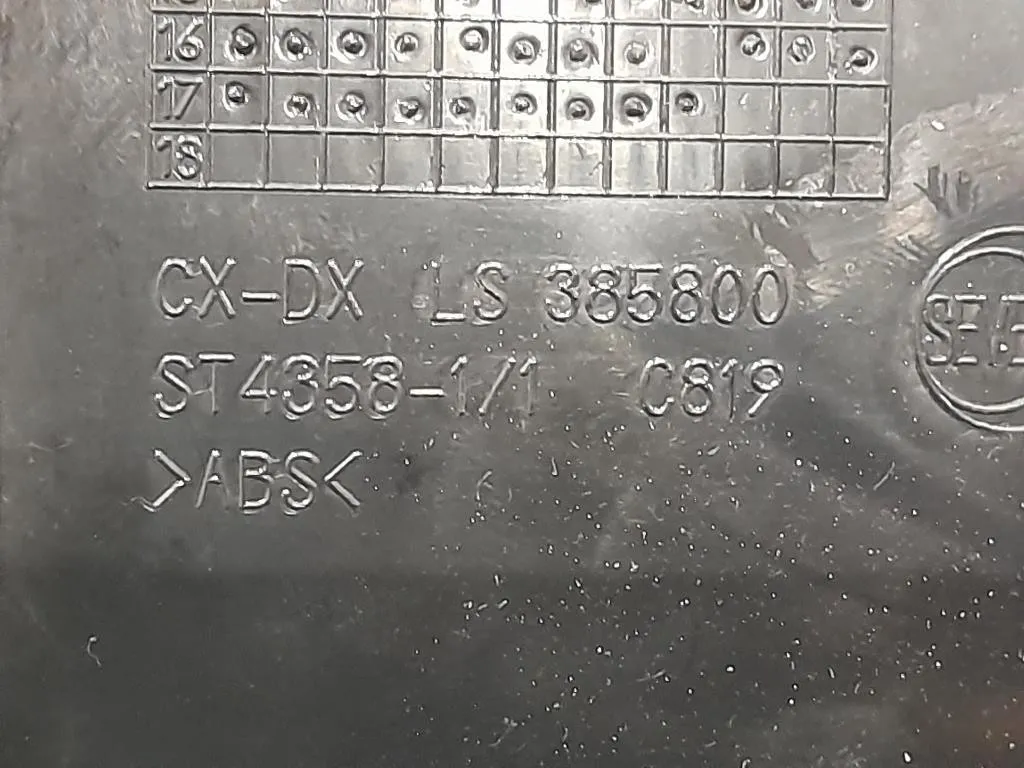 Griglia Condotto ARIA Cruscotto ANT DX LS385800 Citroen Jumper III 2014