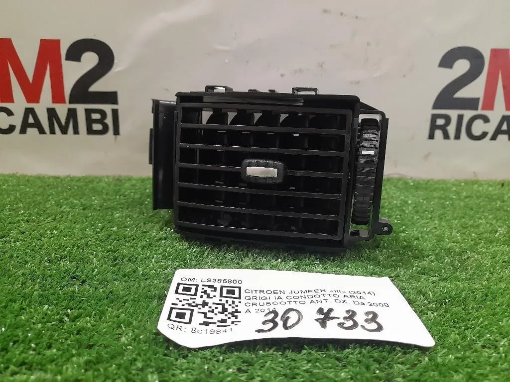 Griglia Condotto ARIA Cruscotto ANT DX LS385800 Citroen Jumper III 2014
