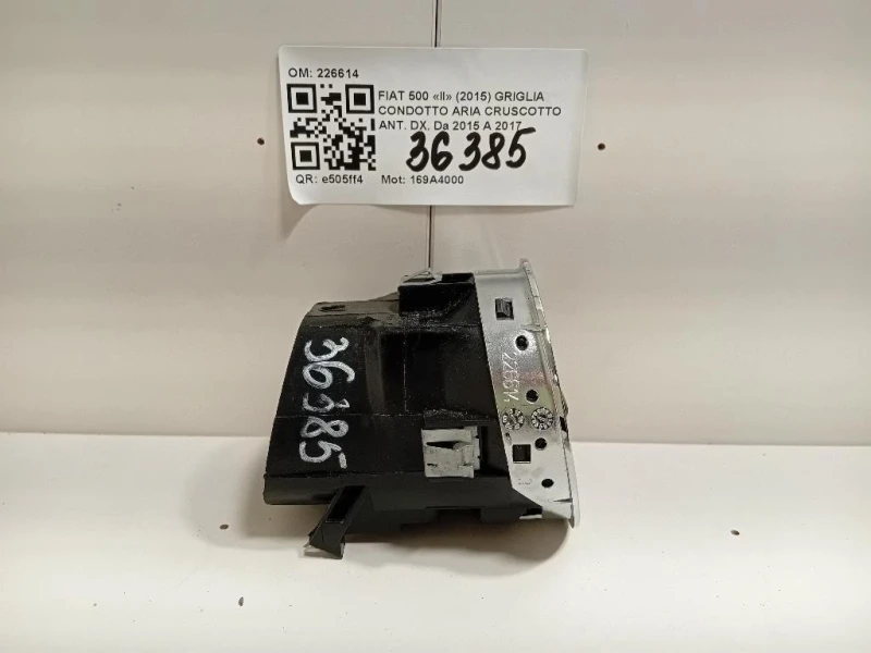 Griglia Condotto ARIA Cruscotto ANT DX 226614 Fiat 500 II 2015