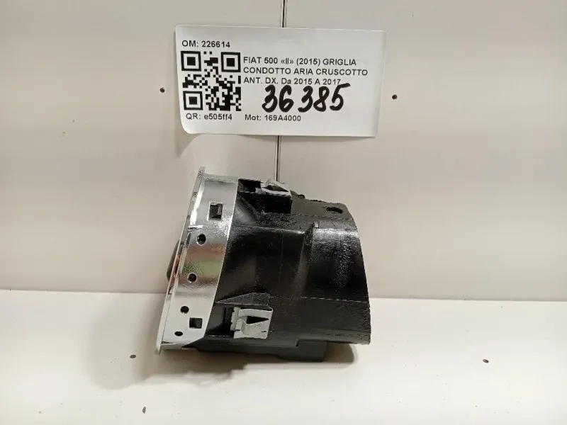 Griglia Condotto ARIA Cruscotto ANT DX 226614 Fiat 500 II 2015