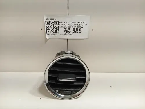 Griglia Condotto ARIA Cruscotto ANT DX 226614 Fiat 500 II 2015