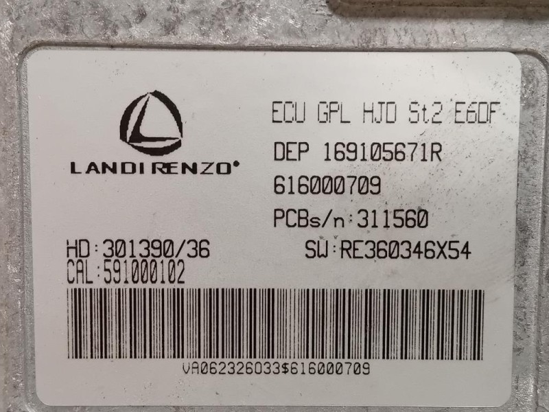 Centralina Iniezione GPL 616000709 Dacia Duster II 2021