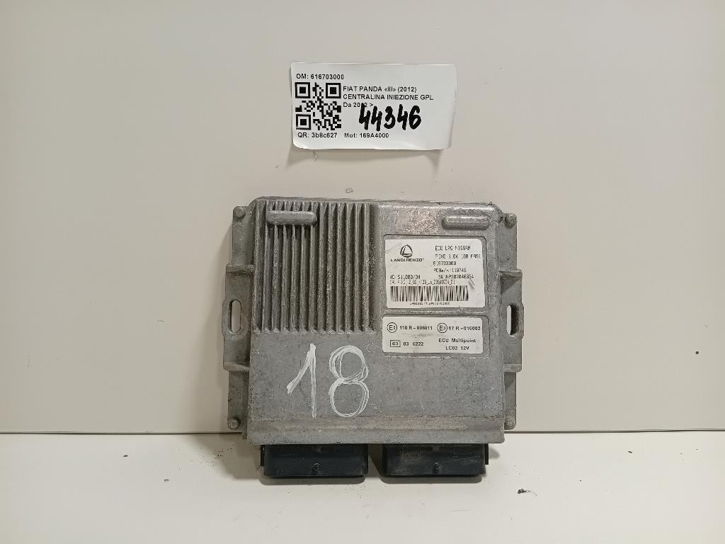 Centralina Iniezione GPL 616703000 Fiat Panda III 2012