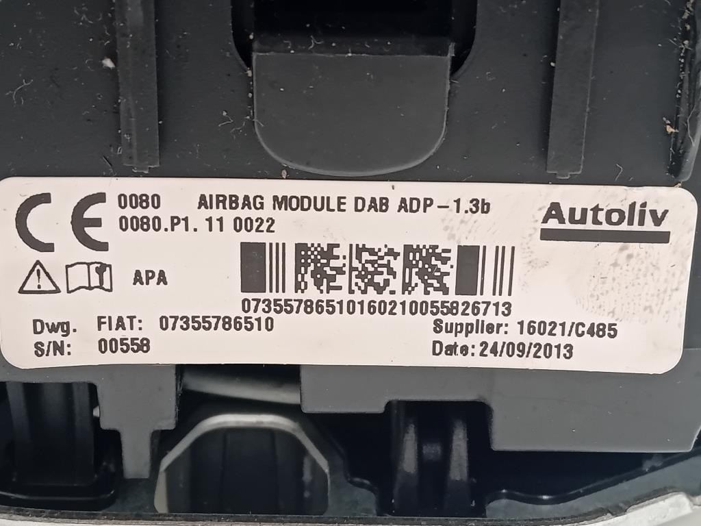 Air-bag Guidatore 07355786510 Fiat 500L 2013