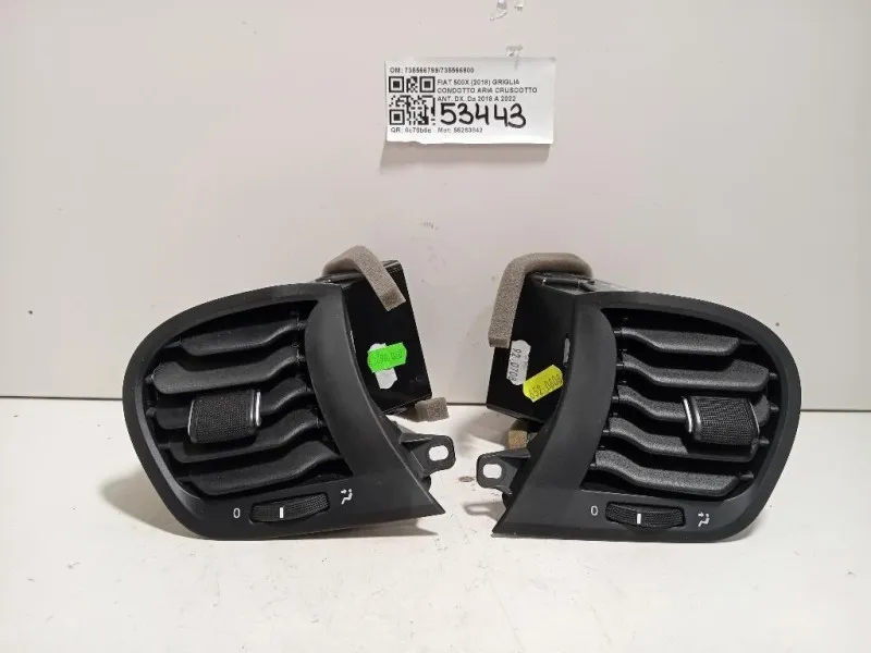 Griglia Condotto ARIA Cruscotto ANT DX 735566799735566800 Fiat 500X 2018