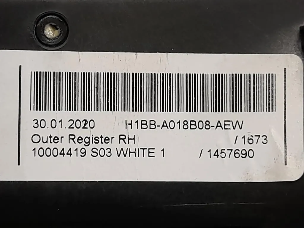 Griglia Condotto ARIA Cruscotto ANT DX H1BB-A018B08-AEW Ford Fiesta VII 2017