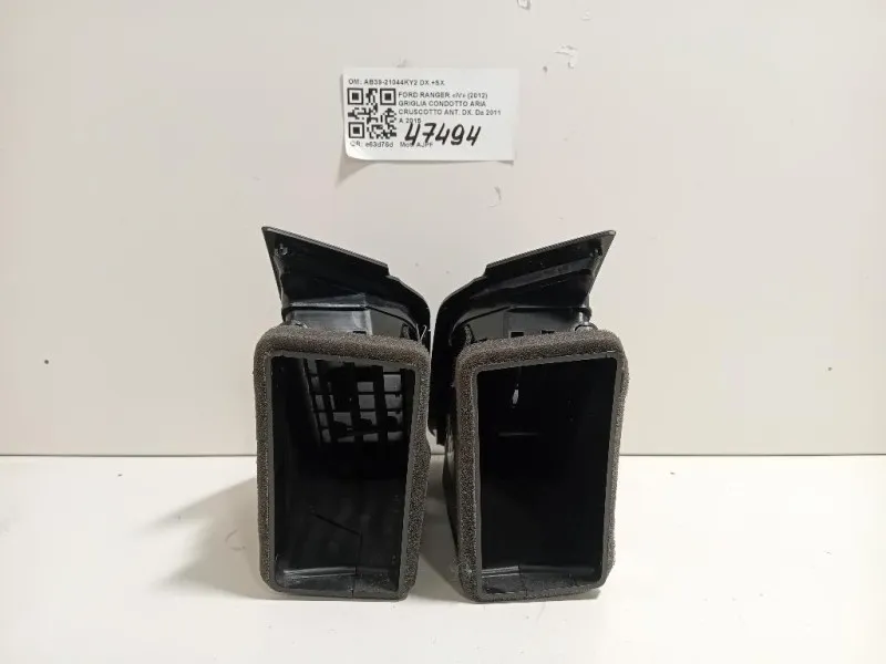 Griglia Condotto ARIA Cruscotto ANT DX AB39-21044KY2 DX+SX Ford Ranger IV 2012