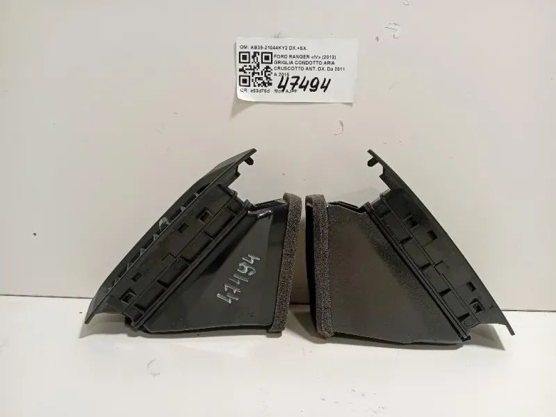 Griglia Condotto ARIA Cruscotto ANT DX AB39-21044KY2 DX+SX Ford Ranger IV 2012